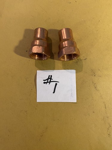 5 Pc 1/2” Copper X1/2” Female Ips Adapter Fitting SOLDER  PLUMBING SWEAT