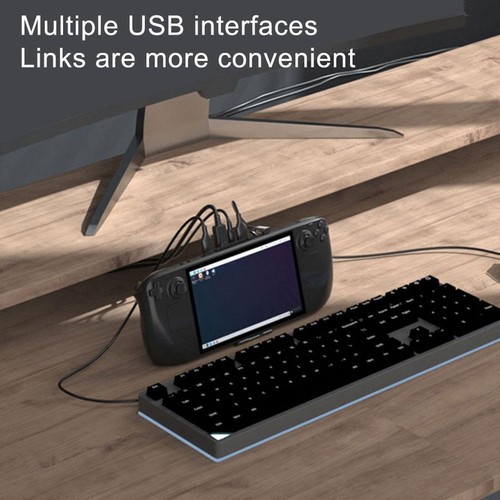 For SteamDeck Docking Station Steam Deck Converter USB Bracket HUB N5P6 - Afbeelding 2 van 11