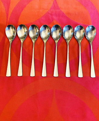 Rebacraft Reed & Barton NARVIK Japan MCM Glossy 8- Teaspoons 6 1/2''