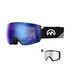 OutdoorMaster Ultra Ski Goggles Lens by ZEISS, OTG Snowboard Goggles Anti-fog...