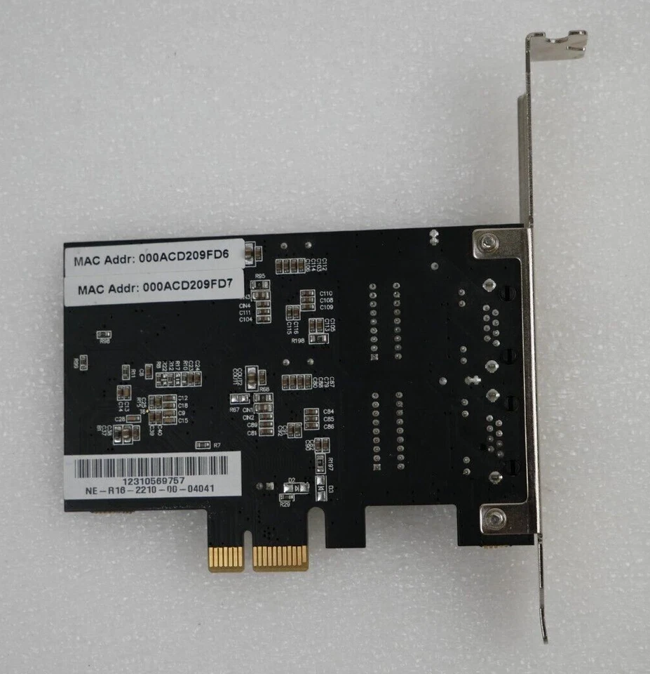 Rosewill PN408111EX2D Dual Port PCIe Network Card - Image 3 of 4