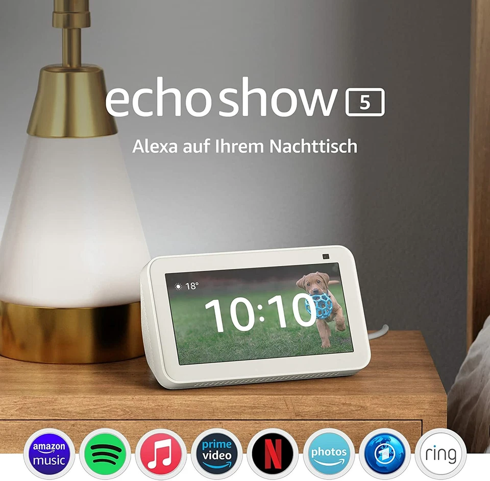 NEU & OVP - Amazon Echo Show 5 (2. Gen.) Smart Display mit Alexa, 2-MP-Kamera