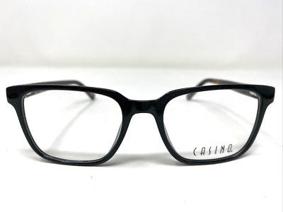 Casino Eyewear NELSON EBONY 51-18-145 Black Full Rim Eyeglasses Frame JU58