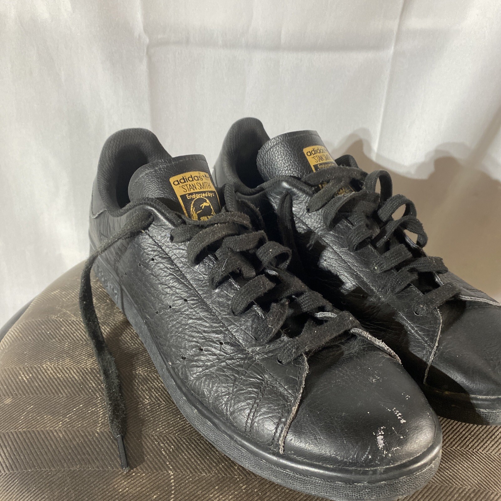 Adidas Originals Stan Smith Leather Shoes Black Rose Gold 10 Men's | eBay