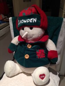 Snowden Snowman Target Christmas Plush Stuffed Animal Toy 1998 Dayton Hudson 22