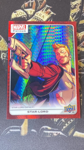 2023 CUBIERTA SUPERIOR MARVEL PLATINUM Star-Lord (Prisma Rojo) #116 123/199 - Imagen 1 de 2