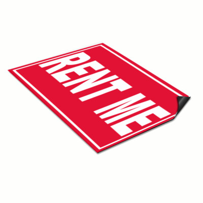 Car Magnet Set of 2 Rent Me Business A Car Advertising Industrial Sign