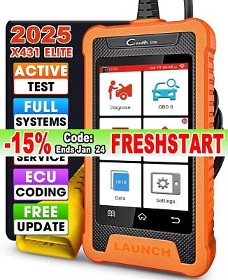 2025 LAUNCH Creader Elite for Toyota Car OBD2 Diagnostic Tool Scanner Key Coding