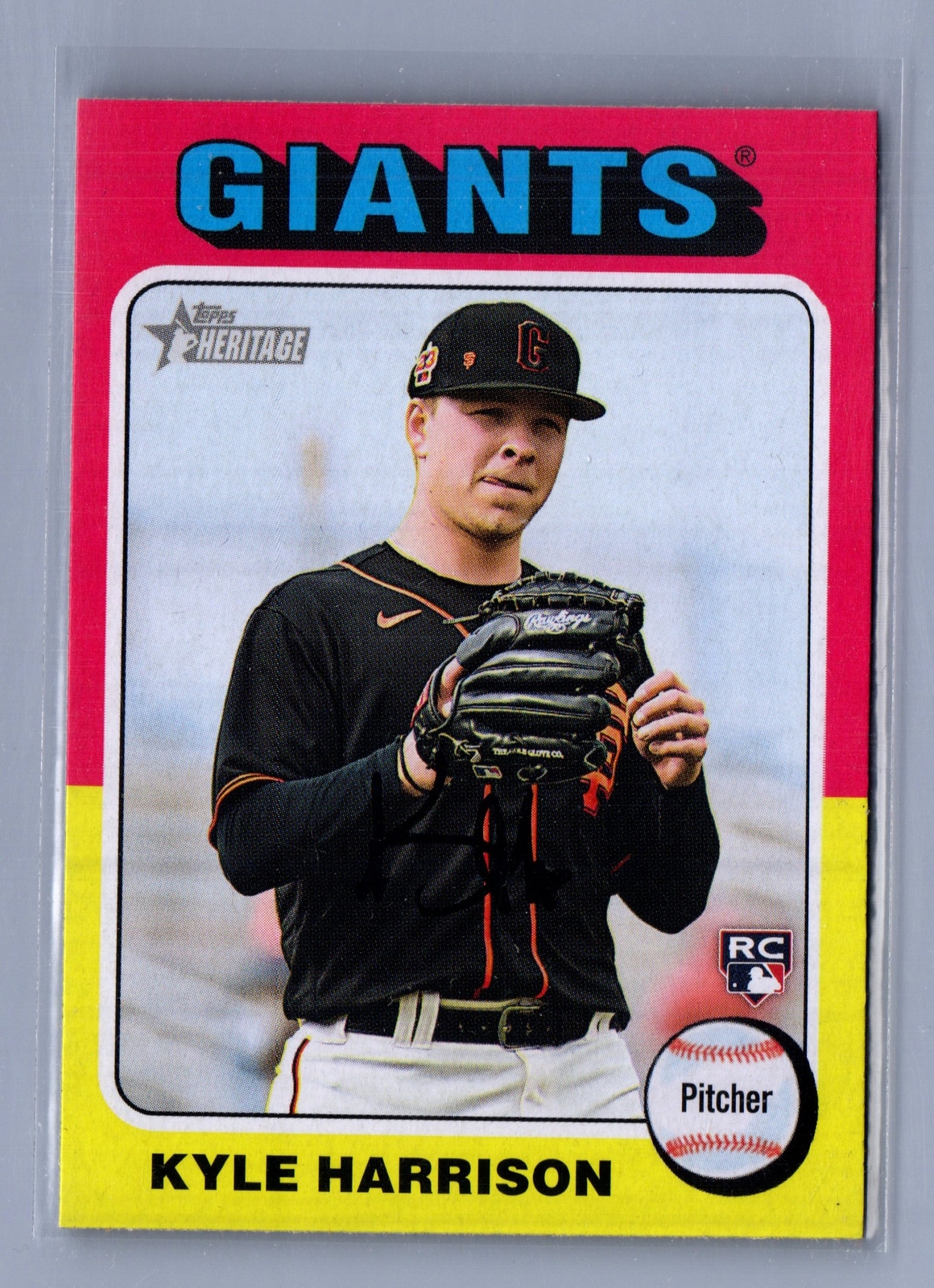 2024 Topps Heritage #324 Kyle Harrison RC Rookie Giants