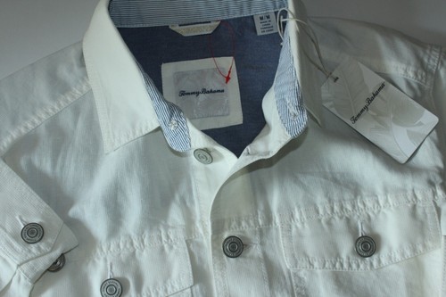 Tommy Bahama Breezeway Jacket Jean Style White ST524556 New Medium M - Picture 3 of 5