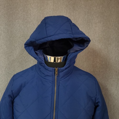 Vtg Polar King By Key Mens Large Reg Blue Full Zip Quilted Workwear Lined Jacket - Picture 18 of 21