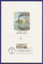 USA3 #2408 U/A FLEETWOOD PROOFCARD FDC   Steamboat Washington 1816