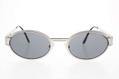 VTG Blumarine Sunglasses BM 620 Silver Metal Oval Col. B55 Made in Italy