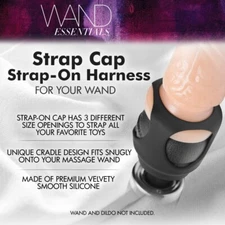 Wand Essentials Strap Cap Wand Attachment for Holding Dildos by XR Brand