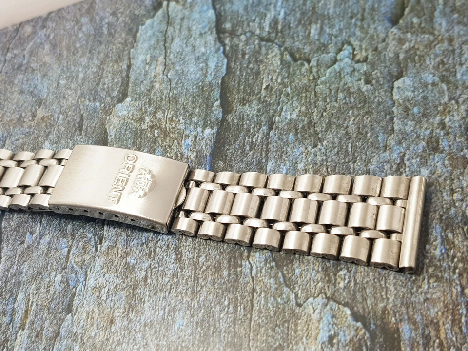 ORIENT BEADS OF RICE BRACELET 22MM Straight End RARE Railroad fit enicar sherpa. - Image 2 of 3