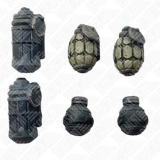 Mezco One:12 Firefly - Six Grenades (Three Styles) G.I. Joe 1:12 Scale Weapon