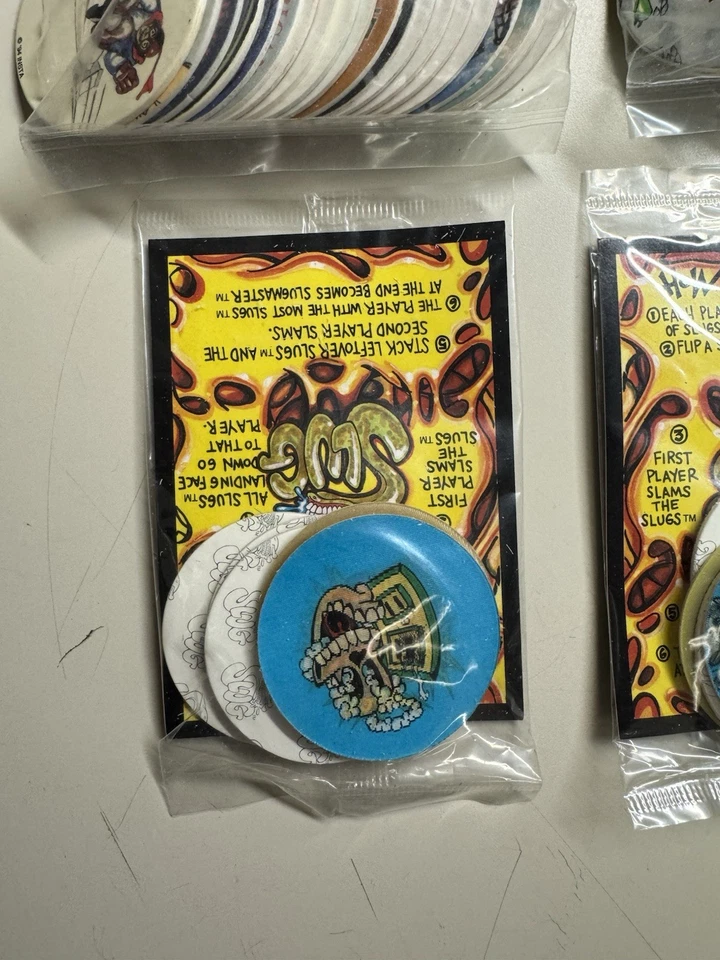 2 Slug Series 1 & 2 Wackers Vintage 90's" POGS (4 Sealed pkg) NOS 50 Pogs Total - Image 4 of 4