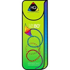 HQ Kite Tube Tail Classic Rainbow 80-ft x 4-inches  Metal Carabina  Bag