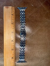 Kate Spade Apple Watch Band Silver Tone Scallop for 38/40/41mm Self Adj Links