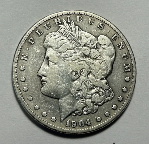 1904 S MORGAN DOLLAR F-VF DETAIL