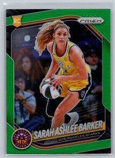 Sarah Ashlee Barker 2025 Panini Prizm WNBA Green Prizm Rookie Card RC #31 Sparks