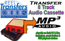 8-Track Tape Cartridge Transfer SERVICE to Digital MP3 or Audio CD
