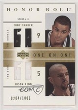 2001 Upper Deck Honor Roll One on 204/1000 Jason Kidd Tony Parker #125 HOF 5w7