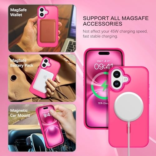 Compatible with iPhone 16 Plus Case for Magnetic iPhone 16 Plus Phone Case [Comp - Picture 3 of 6