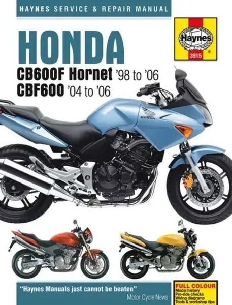 Haynes Publishing | Honda CB600F Hornet & CBF600 (98 - 06) Haynes Repair Manual-image
