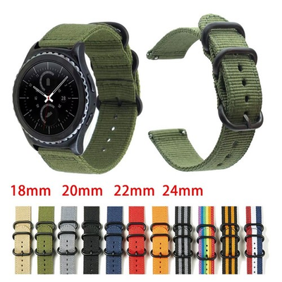#ad #ad 18mm 20mm 22mm Durable Military Woven Nylon Wrist Watch Band Quick Release Strap $5.99