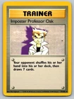 Imposter Professor Oak 73/102 Rare Base Set Unlimited Pokemon Moderately Played