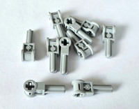 10 StüCk Lego 6553 Technic Achs Verbinder 2L Axle Connector – Light Bluish Gray