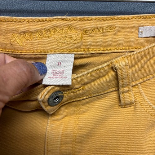 Arizona Jeans Super Skinny Mustard Stretchy Comfy Casual Skater Juniors 11 Artsy - Picture 5 of 14