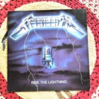 Metallica Ride The Lightning LP 1984 Elektra SRC MASTERDISK HW VG+