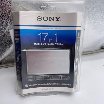 Sony MRW62E-S1 17-in-1 Multi-Card Reader Writer Silver USB 2.0 SD CF MS XD MMC