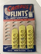 Vintage Campus Flints Store Display 14 Packets-68 Flints Hard to find
