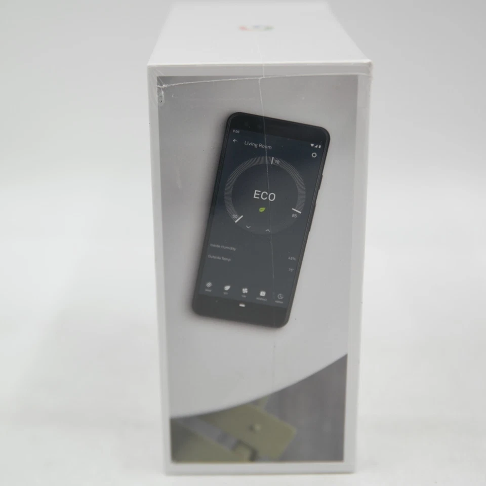 Google Nest Learning Thermostat - Smart Wi-Fi Thermostat - Mirror Black A0013 - Image 2 of 4