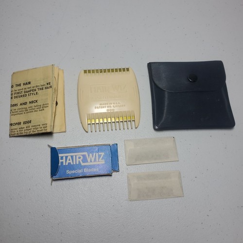 HAIR WIZ VTG Trimmer Hairdresser Sabo Swiss Design 2 New Blades Made in Germany