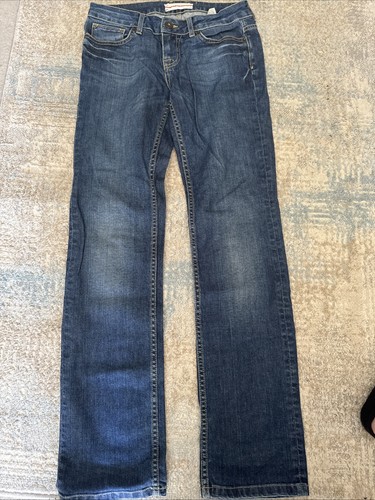 Topshop W28 L32 Größe 10 gerades Bein Denim Jeans