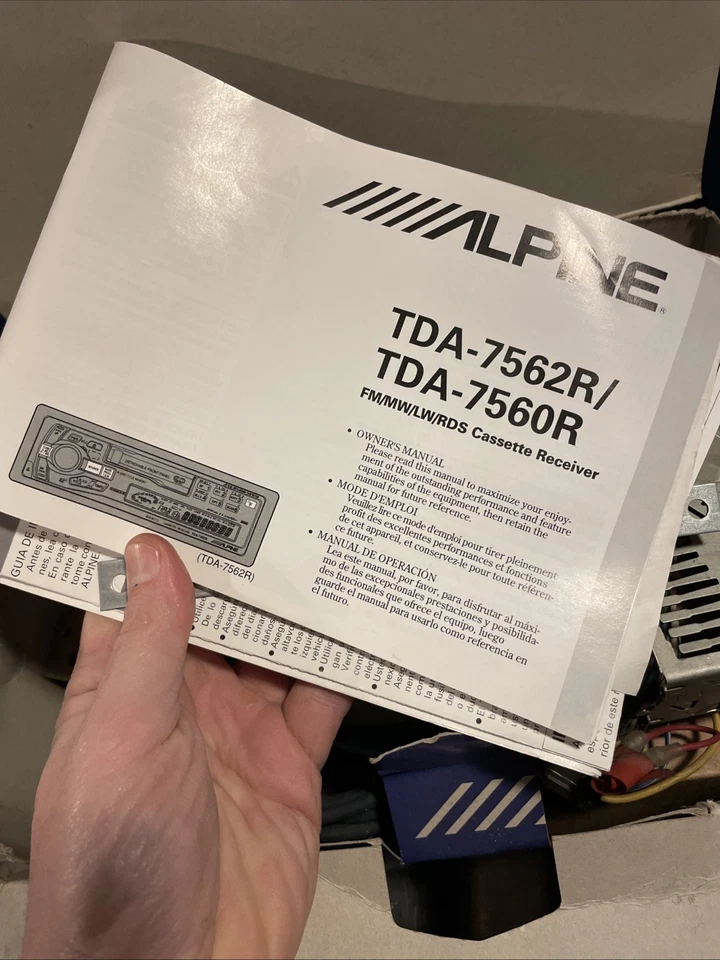 ALPINE TDA-7560R TUNER, TAPE, 40X 4 WATT, 2 PREOUT + CD-CHANGER CHA-S624 - Immagine 3 di 4