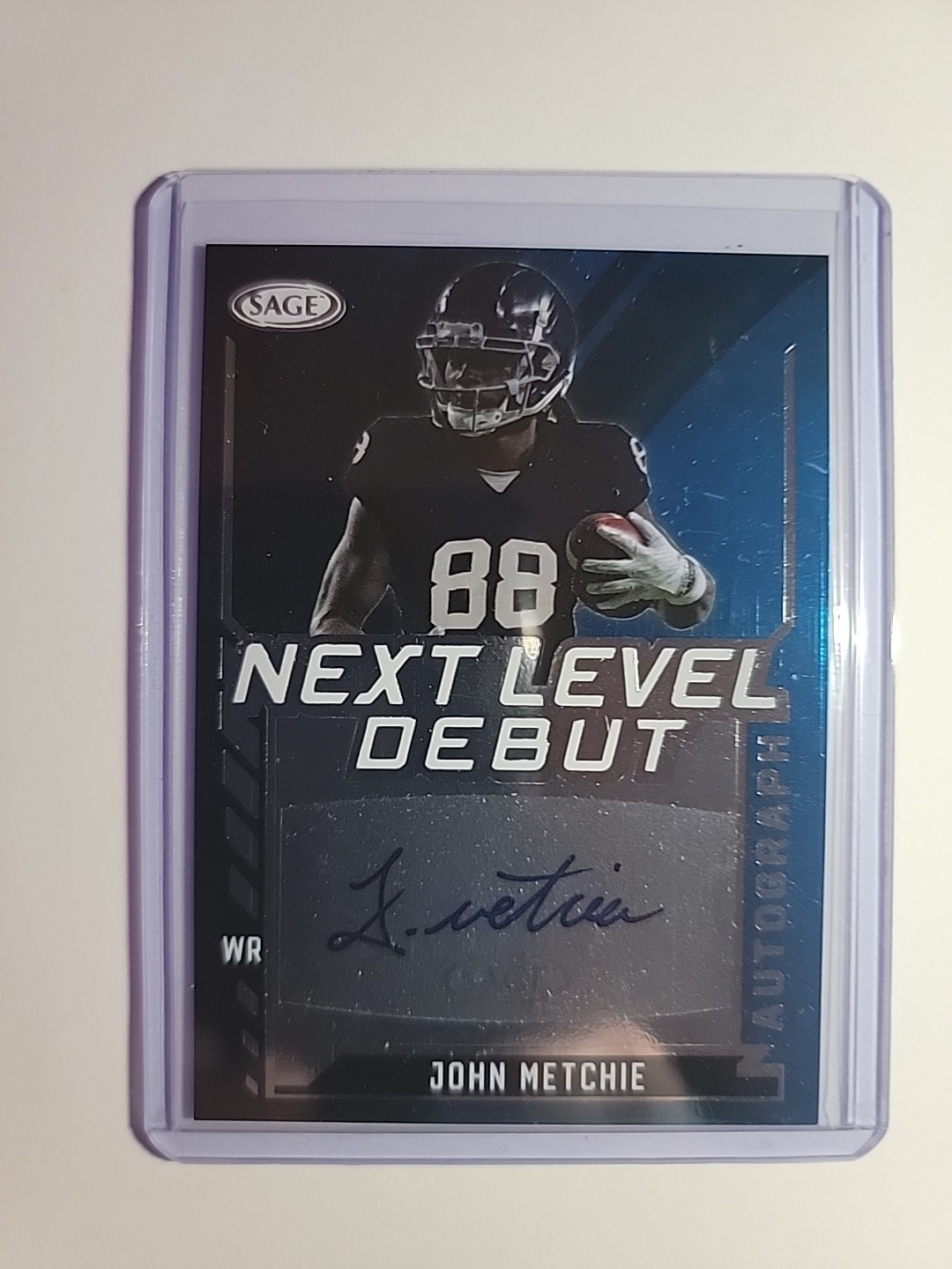 John Metchie Sage Artistry Next Level Debut #NLDAJM Autograph