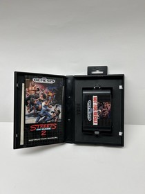 Sega Genesis Console Fighting System In Box With Streets Of Rage 2 Complete  
