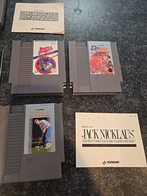 Lot of 8 Nintendo NES Games, Punch-Out, Adventure Islans, Pac Man, Etc