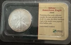 2004 American Silver Eagle 1 oz .999 Fine Silver Littleton Showpak BU