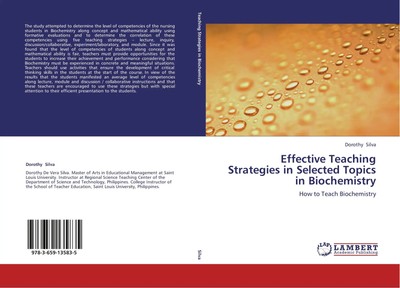 Dorothy Silva | Effective Teaching Strategies in Selected Topics in Biochemistry