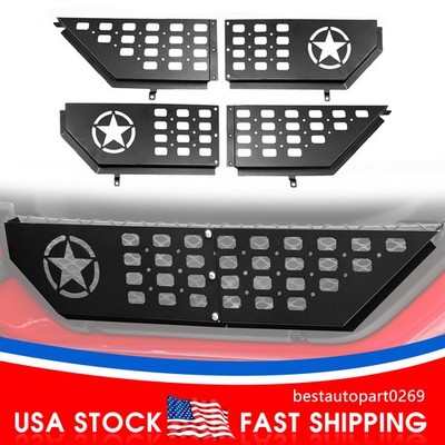 Metal Front Door Storage Box Side Pocket Organizer For Jeep Wrangler JL 2018+