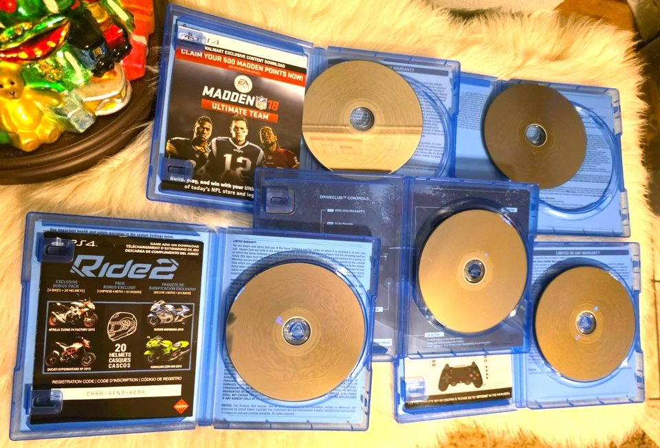 Lote de 5 Videojuegos PlayStation PS4 Crew 2, Ride 2, Madden 18 y 19, Driveclub Foto 4 de 4