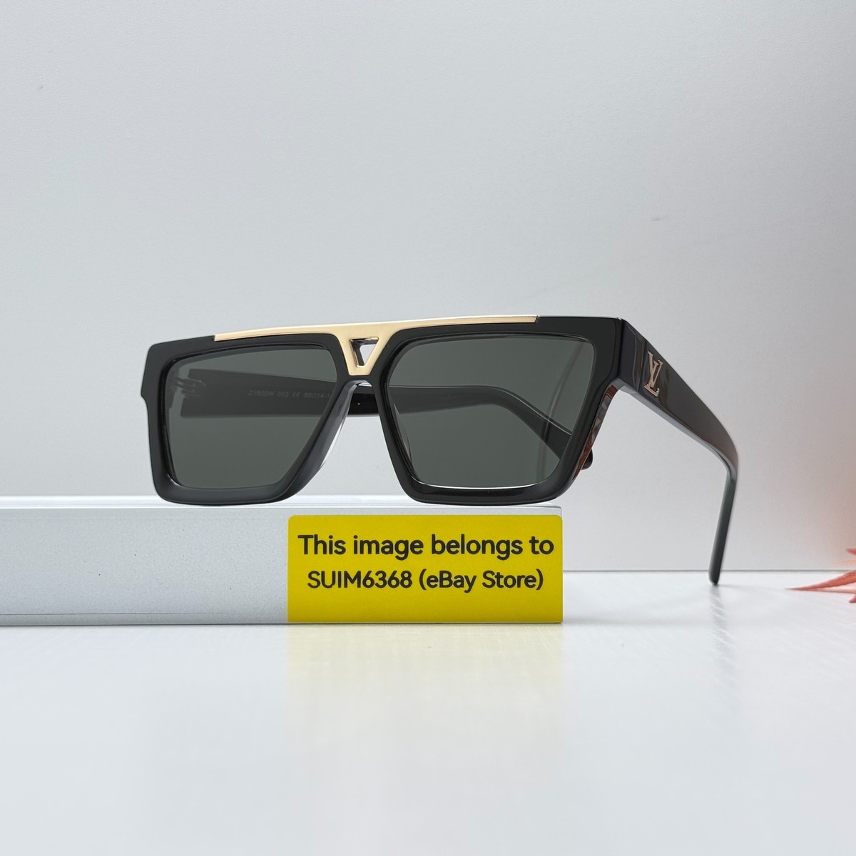 Louis Vuitton Z1502W Evidence Sunglasses Black Square 60-13  display picture 2