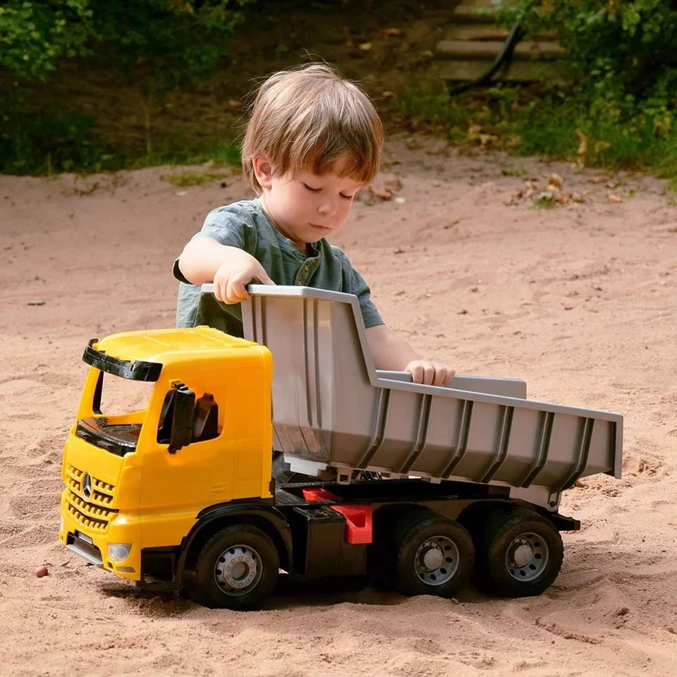 LENA Toy Dump Truck XL GIGA TRUCKS Mercedes Arocs Replica and Lockable Tipper - Image 4 of 4