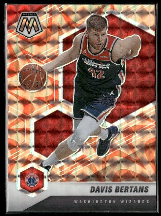 2020-21 Panini Mosaic Orange Reactive Prizm Davis Bertans #10